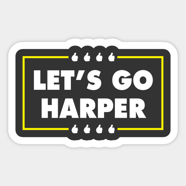 Let's Go Harper Sticker by Wiech Trash